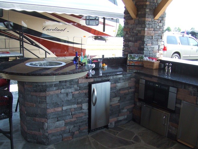Outdoor Kitchen in the Dawg House by Sugar Hill Outdoors