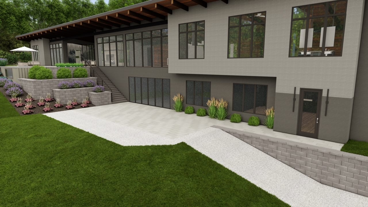 Patio and Landscaping Design by Sugar Hill Outdoors