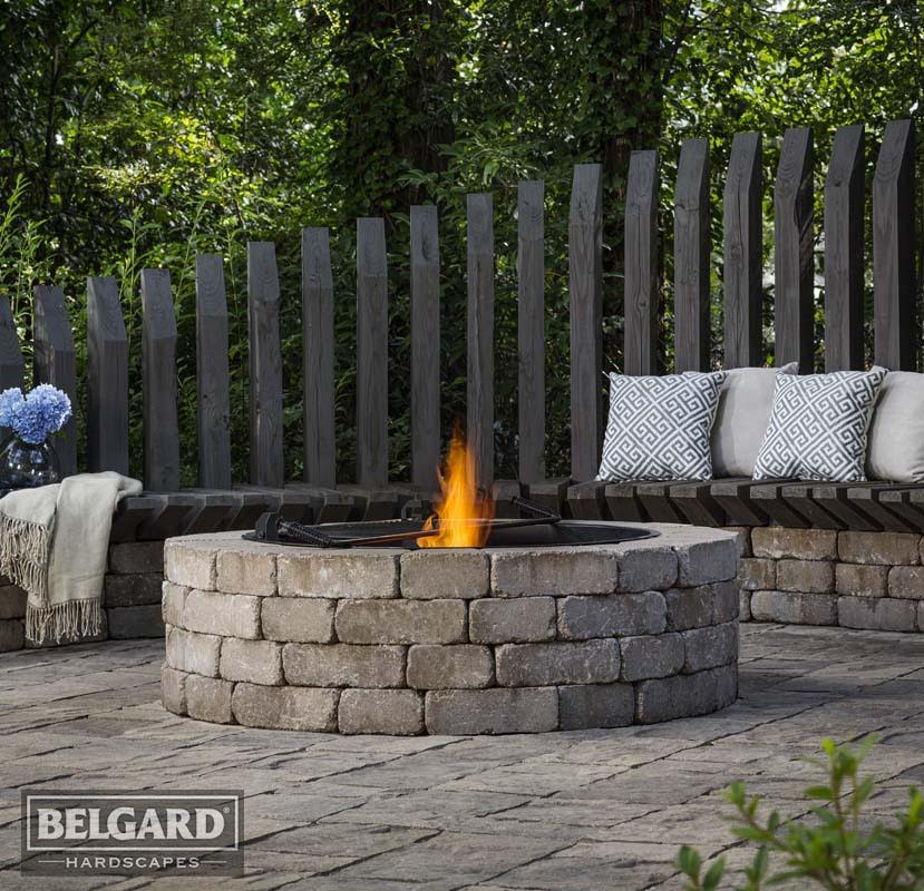 Belgard Hardscape Project with Fire Pit by Sugar Hill Outdoors