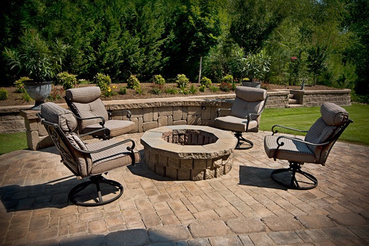 Living Space with Firepit by Sugar Hill Outdoors
