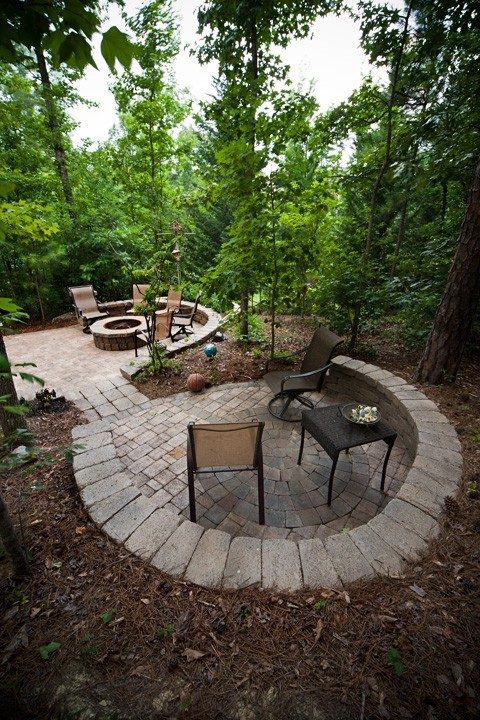 Patio with Firepit by Sugar Hill Outdoors