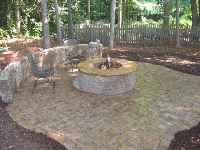 Outdoor Living Space with Firepit by Sugar Hill Outdoors