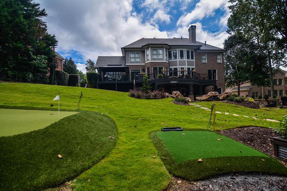 Landscaping with Golf Green by Sugar Hill Outdoors