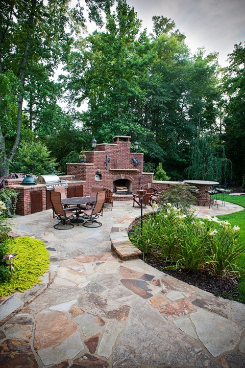Montville Outdoor Fireplace and Grill by Sugar Hill Outdoors