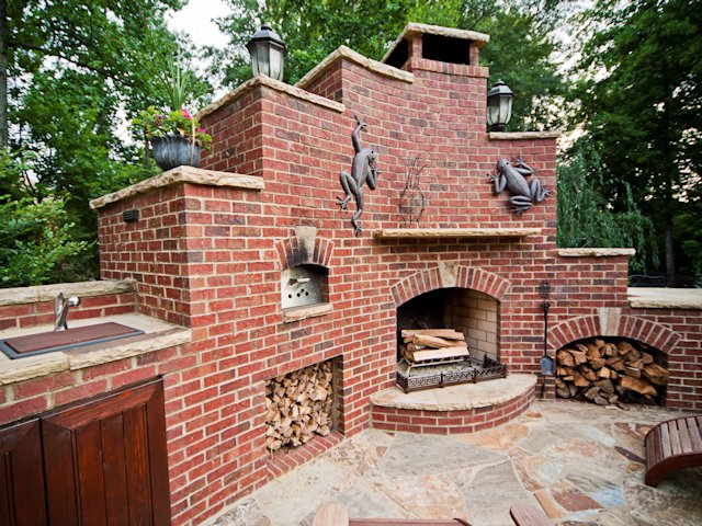 Montville Outdoor Fireplace by Sugar Hill Outdoors
