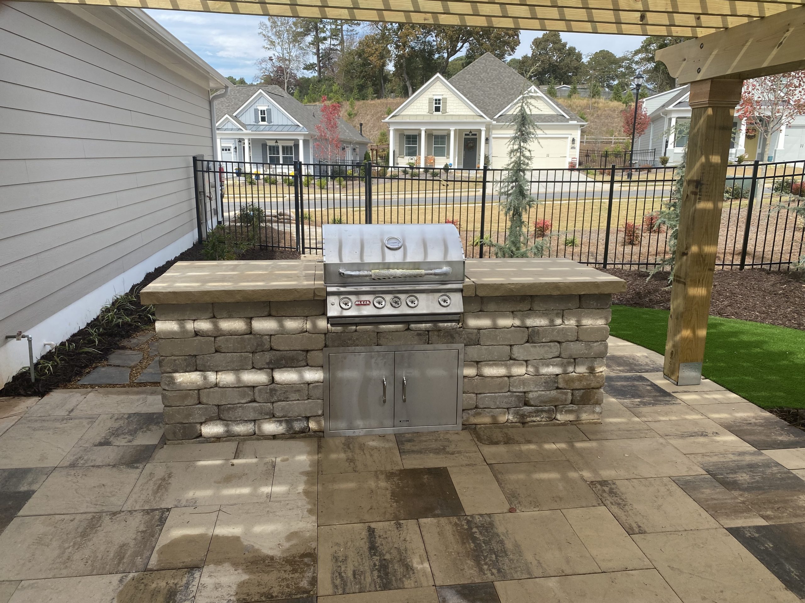 Grill with Stacked Stone by Sugar Hill Outdoors