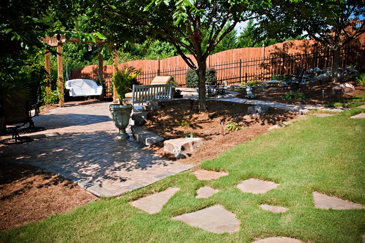 Patio with Walkway by Sugar Hill Outdoors