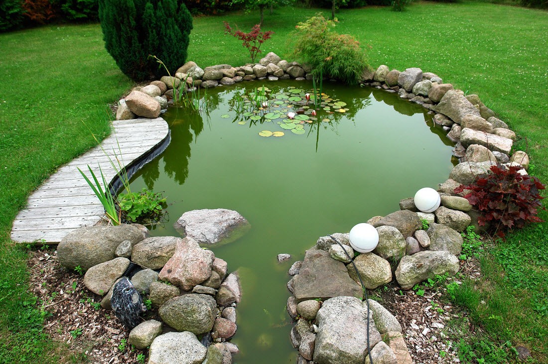 Pond with Landscaping by Sugar Hill Outdoors