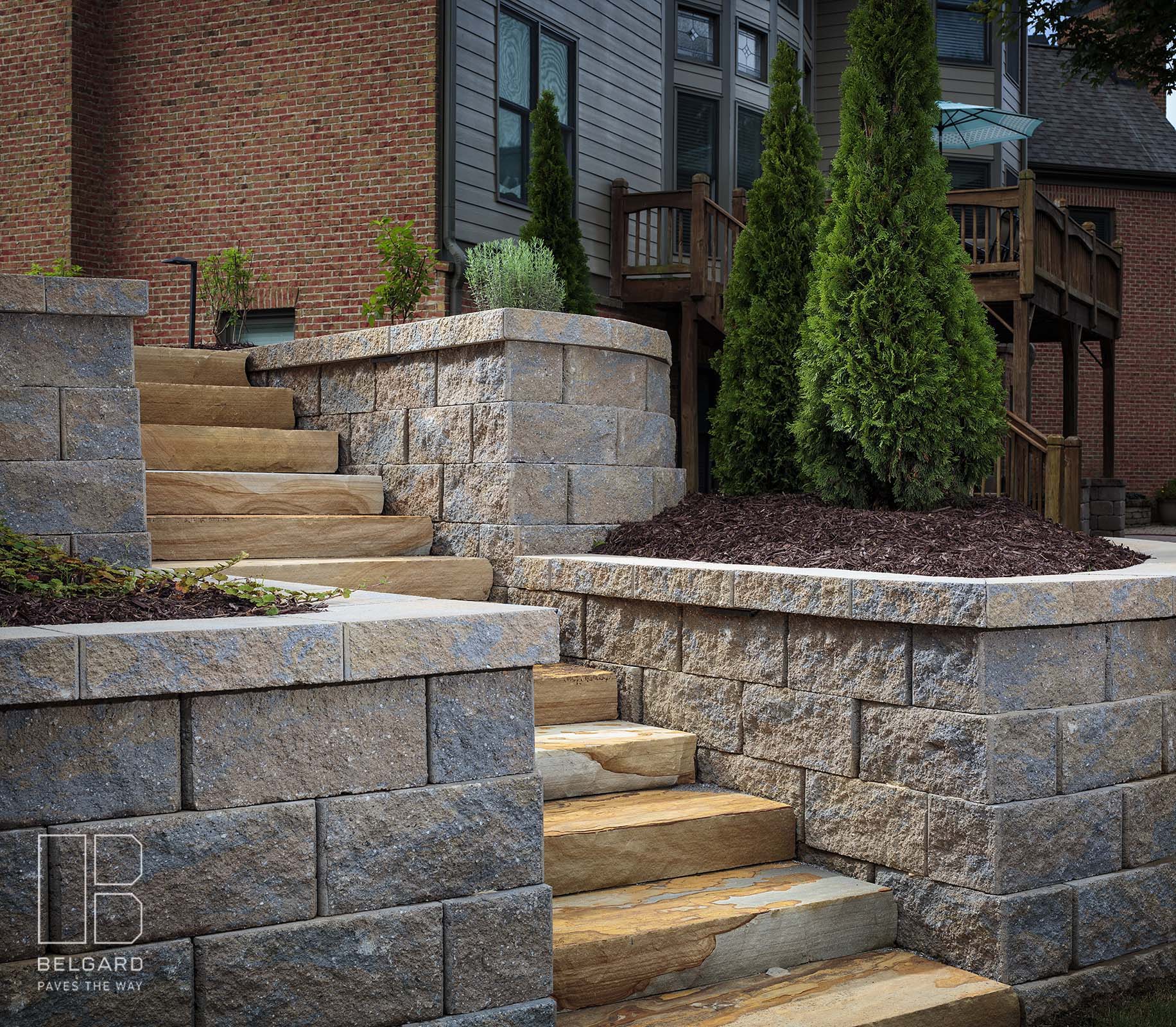 Photography of residential and commercial hardscape projects and masonry projects in Atlanta, GA with product produced by Georgia Masonry Supply.
